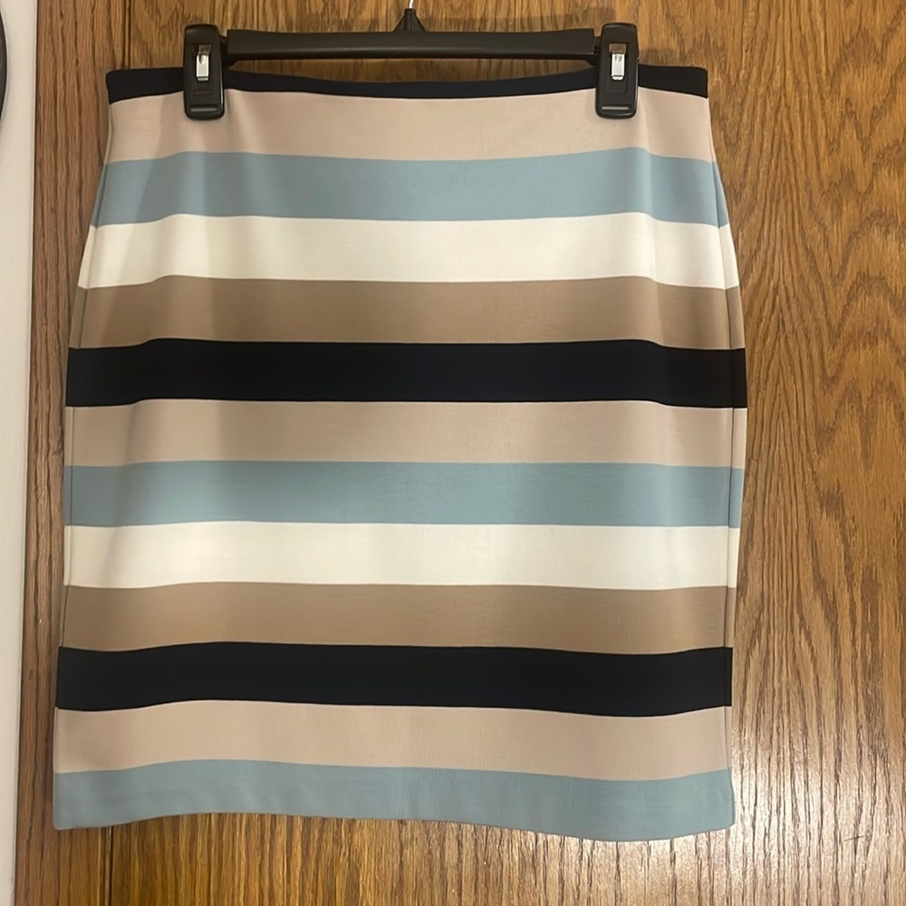 Ann Taylor Stripe Mini Skirt Size 8